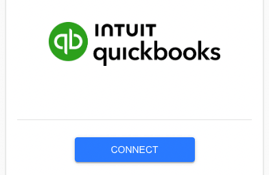 Connect QuickBooks Online button